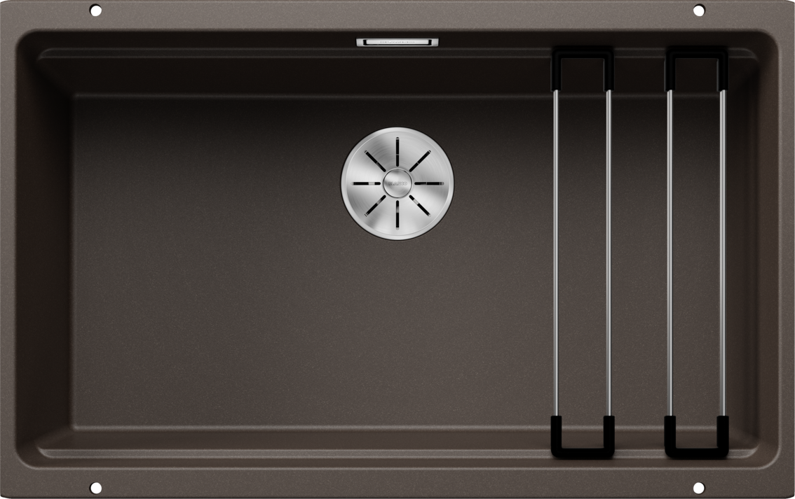 Chiuveta de bucatarie Etagon 525176, silgranit Cafea, 730 x 460 mm, Blanco